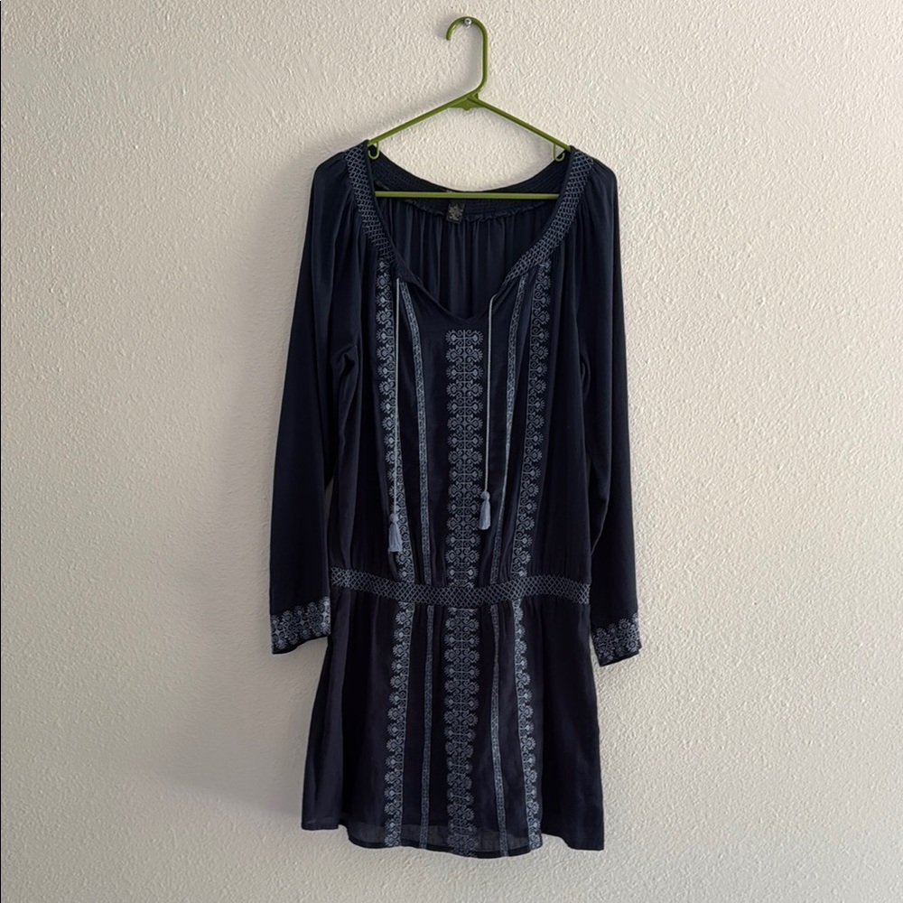 Vintage Lucky Brand Dark Blue Cotton Tunic